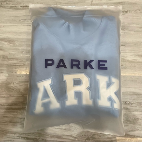 Light Blue PARKE Mock-Neck Pullover Sweatshirt - Picture 8 of 10